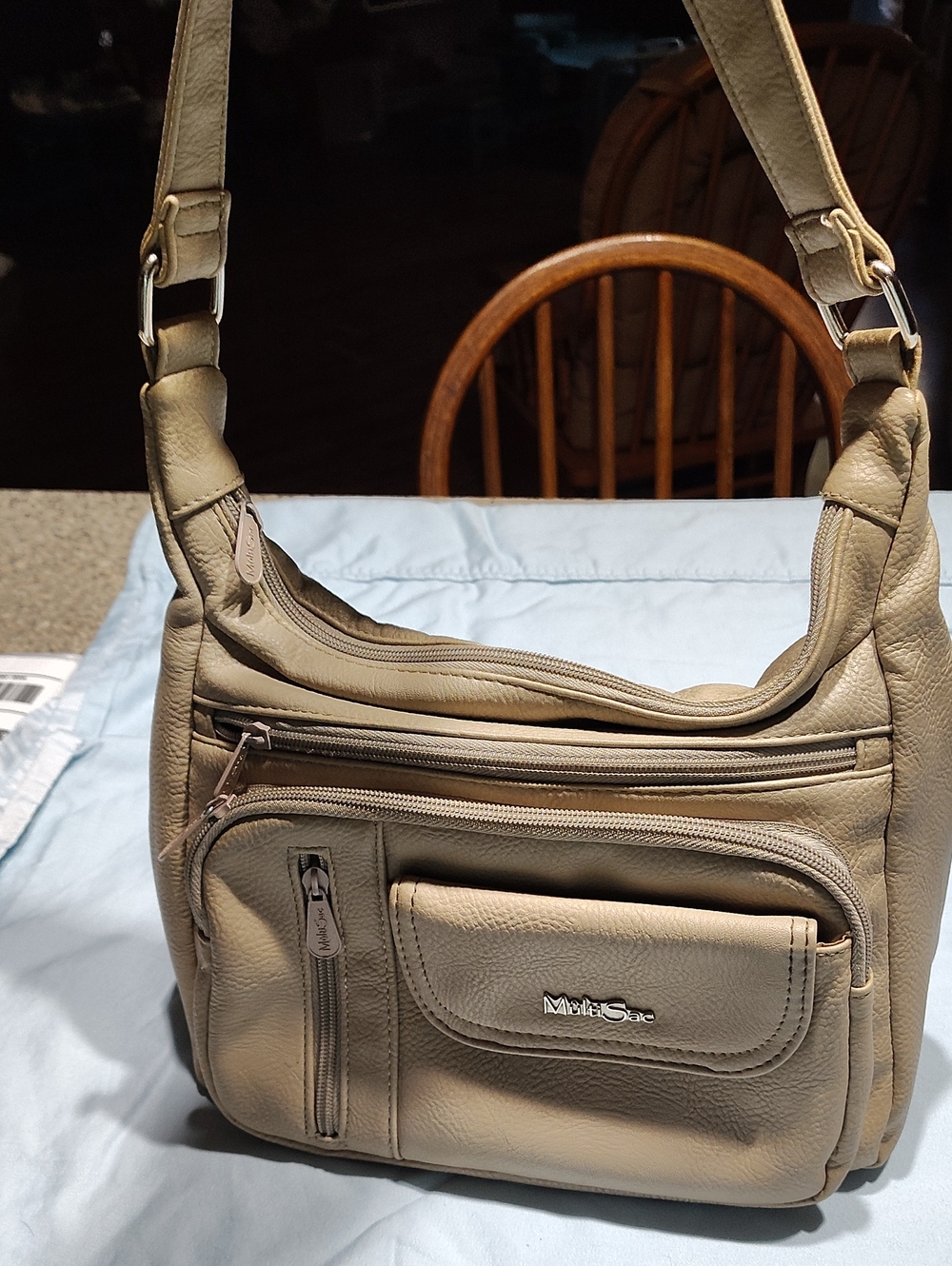 Muted Taupe Crossbody Bag by